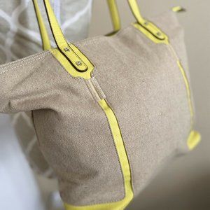 Stella and Dot Canvas tote bag, shoulder bag